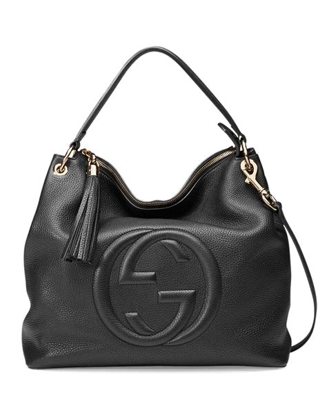 gucci large black soho bag|soho bag gucci price.